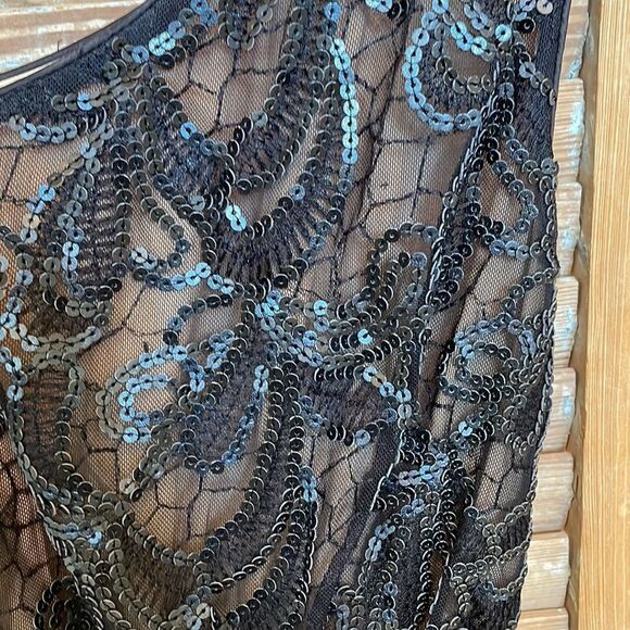Vince Camuto One Shoulder Sequin Dress Size 2 - Picture 7 of 8